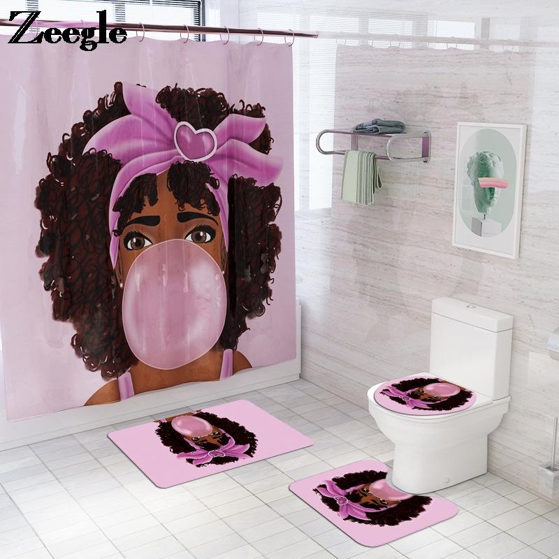 Bath Mat Shower Curtain Print Mat Anti Slip Bathroom Toilet Set Absorbent Shower Curtain Microfiber Carpet Foot
Bath Mat Shower Curtain Print Mat Anti Slip Bathroom Toilet Set Absorbent Shower Curtain Microfiber Carpet Foot