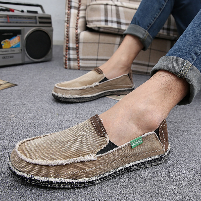 New low price drop for breathable high quality of brim canvas casual shoes slide in men fashion loafer apartments E5BS, Black
New low price drop for breathable high quality of brim canvas casual shoes slide in men fashion loafer apartments E5BS, Black