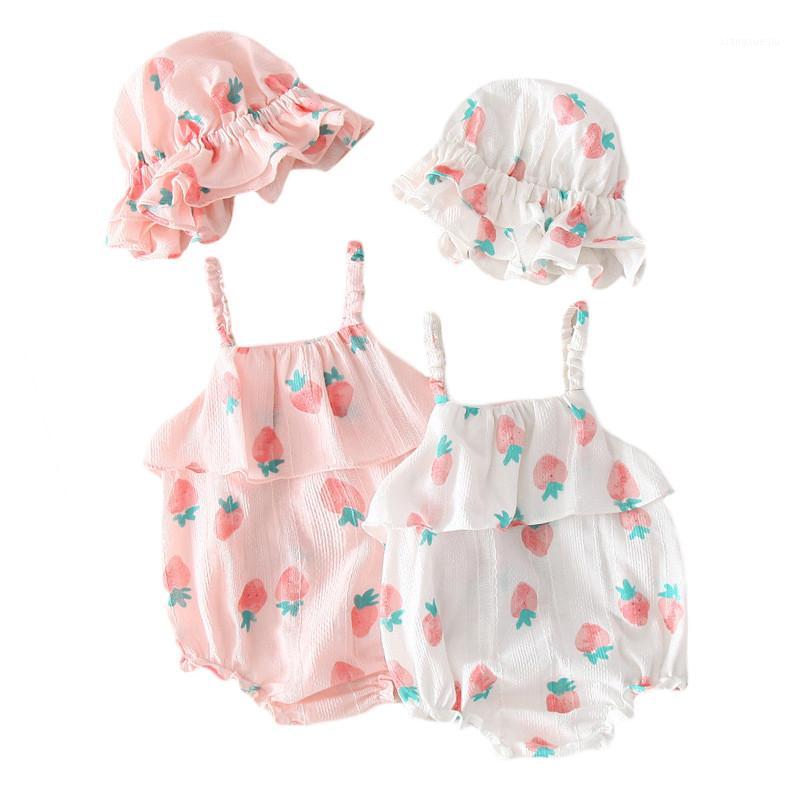 Baby Clothing Sets Cotton Baby Bodysuits Hat 2Pcs Set Summer Sleeveless Strawberry Printed White Newborn Girl Clothes1, Pink
Baby Clothing Sets Cotton Baby Bodysuits Hat 2Pcs Set Summer Sleeveless Strawberry Printed White Newborn Girl Clothes1, Pink