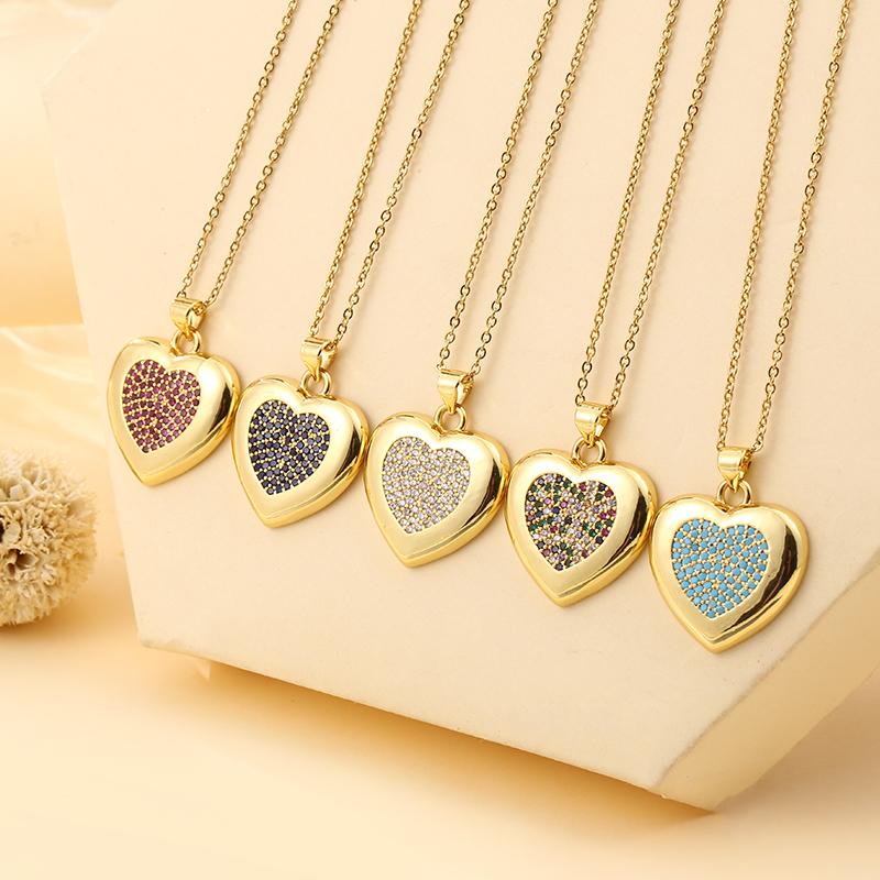 Cute Stainless Steel Five Colors Zircon Heart Pendant Necklace For Women Charm CZ Love necklace jewelry 2020
Cute Stainless Steel Five Colors Zircon Heart Pendant Necklace For Women Charm CZ Love necklace jewelry 2020