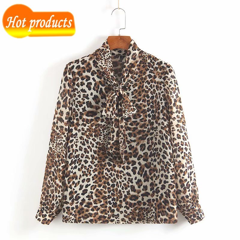 Spring Shirt Female Long Arc Women of the Leopard Blusa copy and Tops Camisa From Lady's Office Streetwear AAED, Leopard print.
Spring Shirt Female Long Arc Women of the Leopard Blusa copy and Tops Camisa From Lady's Office Streetwear AAED, Leopard print.