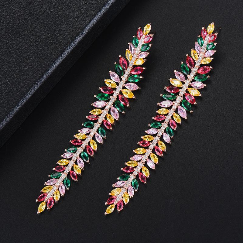 GODKI 97mm Luxury Olive Leaf Long Drop Dangle Earring for Women Wedding Full Micro CZ Cubic Zircon Long Earring Fashion Jewelry
GODKI 97mm Luxury Olive Leaf Long Drop Dangle Earring for Women Wedding Full Micro CZ Cubic Zircon Long Earring Fashion Jewelry