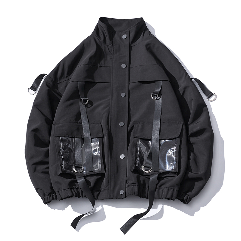 2020 Men Military Jacket Coats Casual Windbreaker Ribbons Pockets Men's Overalls Bomber Jacket Hip Hop Streetwear Man Outwear, Black
2020 Men Military Jacket Coats Casual Windbreaker Ribbons Pockets Men's Overalls Bomber Jacket Hip Hop Streetwear Man Outwear, Black