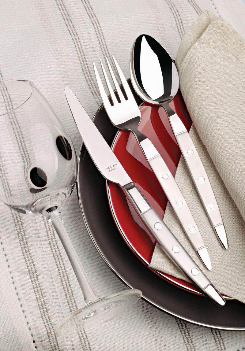 KILICLAR ANEMON Dinnerware 24 Pcs Stainless Steel Tableware Cutlery Set Vintage Quality Knife Fork Dining Dinner Set
KILICLAR ANEMON Dinnerware 24 Pcs Stainless Steel Tableware Cutlery Set Vintage Quality Knife Fork Dining Dinner Set