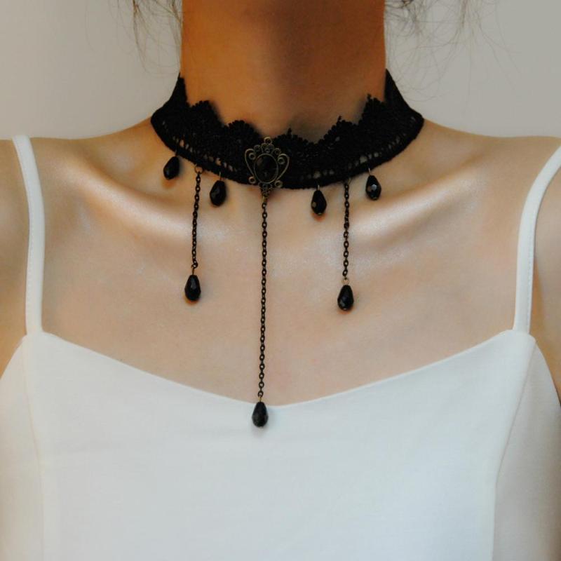 Chokers Gothic Jewelry Vintage Lace Necklace & Pendant Women Accessories Choker False Collar Statement Necklaces
Chokers Gothic Jewelry Vintage Lace Necklace & Pendant Women Accessories Choker False Collar Statement Necklaces