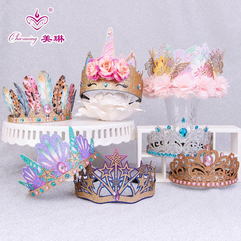 Golden bright princess series female baby girl birthday party crown decoration hat protagonist hat birthday headband
Golden bright princess series female baby girl birthday party crown decoration hat protagonist hat birthday headband