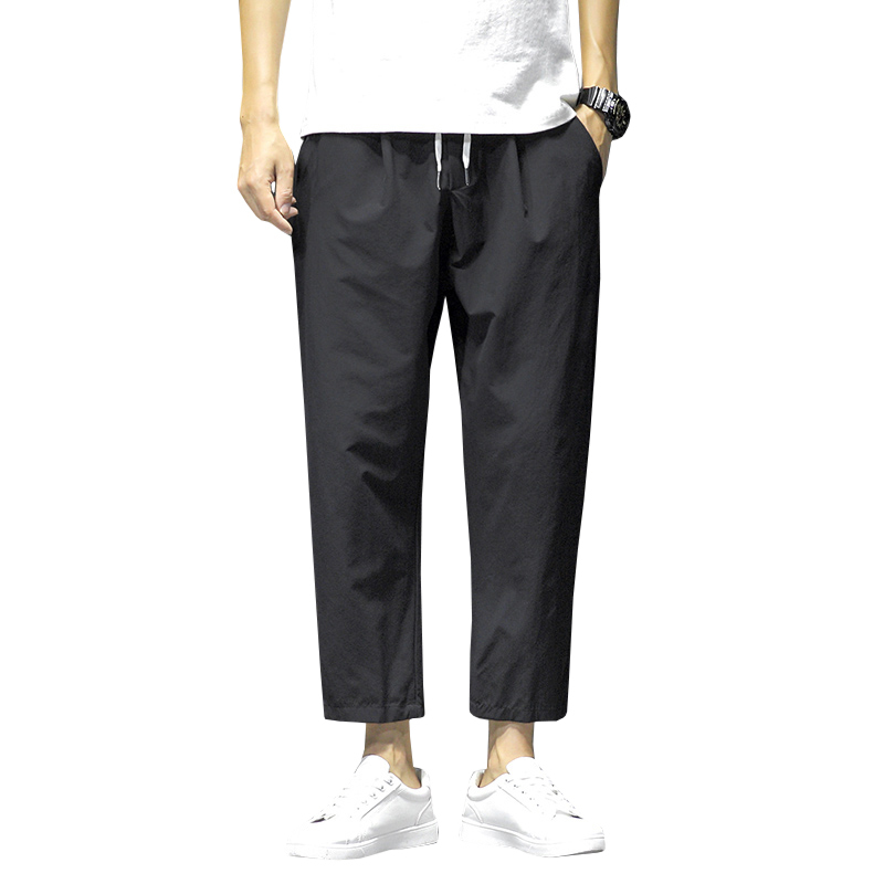 Summer Men Harem Pants Lightweight Cotton Ankle-Length Loose Mens Joggers Pants Casual Men Trousers 4XL 5XL 201109