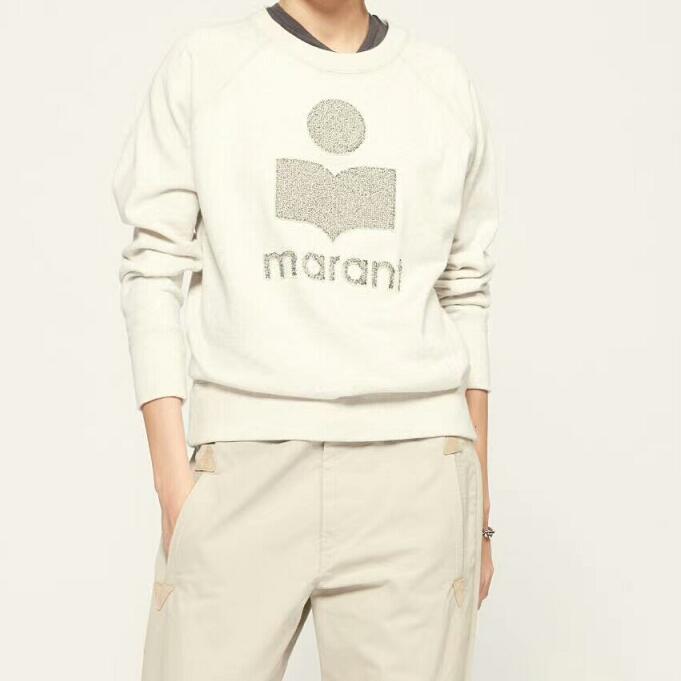 2020isabel Women Marant Pullover Autumn Winter Cotton Sweater Flocking Letter Embroidery Casual Sweatshirt O-neck Loose Terry, Milky white
2020isabel Women Marant Pullover Autumn Winter Cotton Sweater Flocking Letter Embroidery Casual Sweatshirt O-neck Loose Terry, Milky white