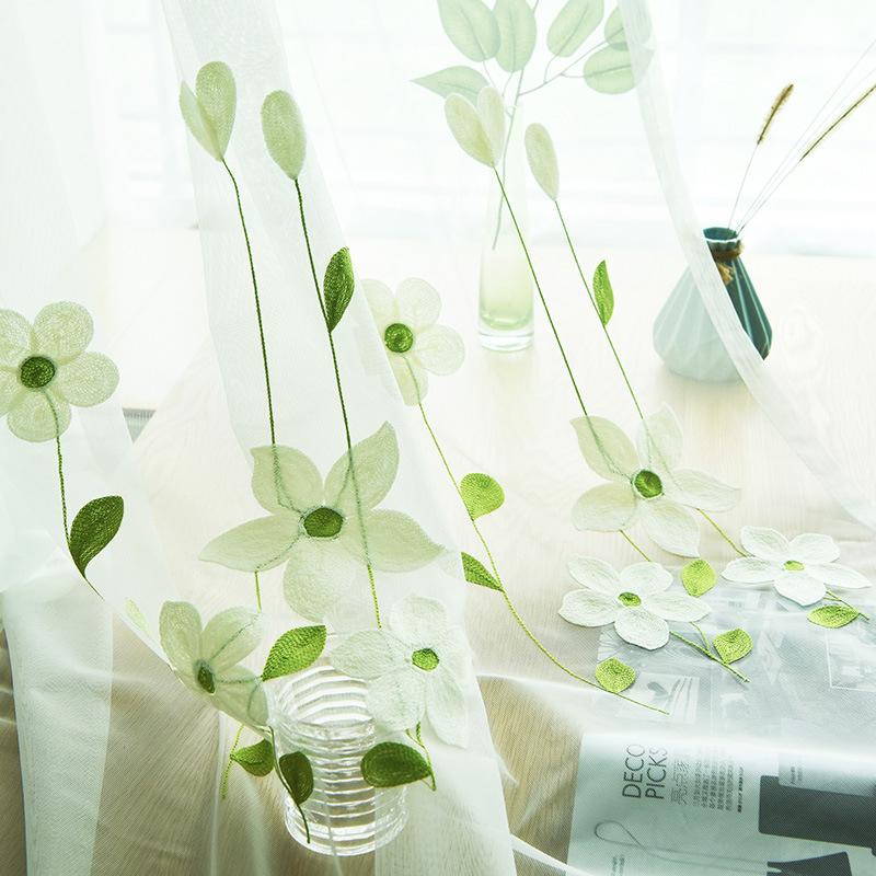 High level European and American embroidered floral design curtains , living room,bed room screens window treatments tulle, Green
High level European and American embroidered floral design curtains , living room,bed room screens window treatments tulle, Green