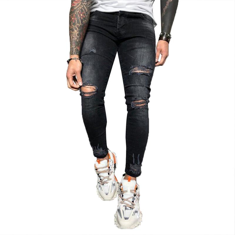Mens Jeans Black Slim Fit Sweatpants Ripped Jeans Male Trousers Casual Denim Skinny hombre
Mens Jeans Black Slim Fit Sweatpants Ripped Jeans Male Trousers Casual Denim Skinny hombre