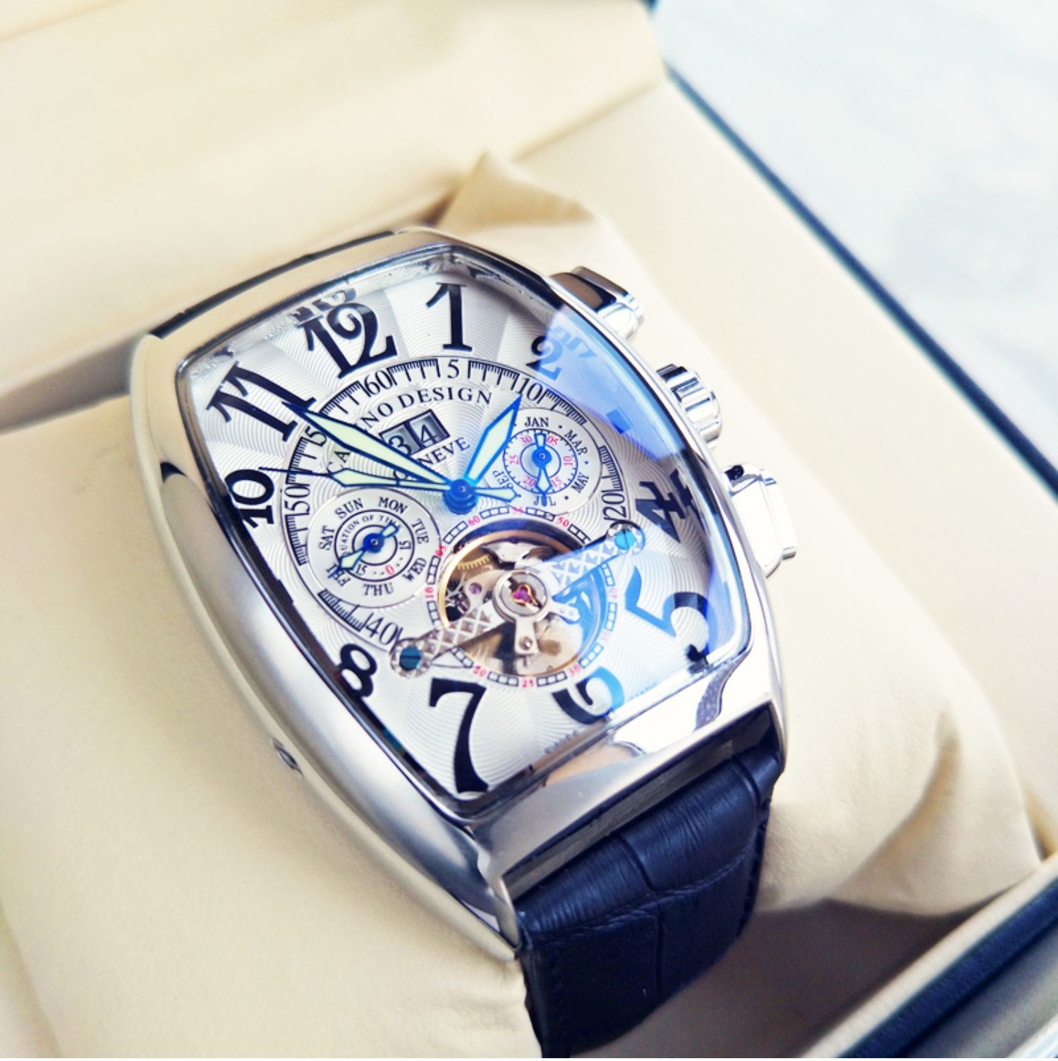 

Frank-Miller- Top Brand Luxury Men's Watch FM Tourbillon Automatic&quartz Watch Men Waterproof Business Mechanical Wristwatch Y1214, Quartz black