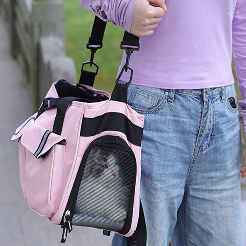

Breathable Portable Pet Carrier Bag Outdoor Travel Fashion New Cat Dog Portable Shoulder Diagonal Tote Pet Out Dog Package1