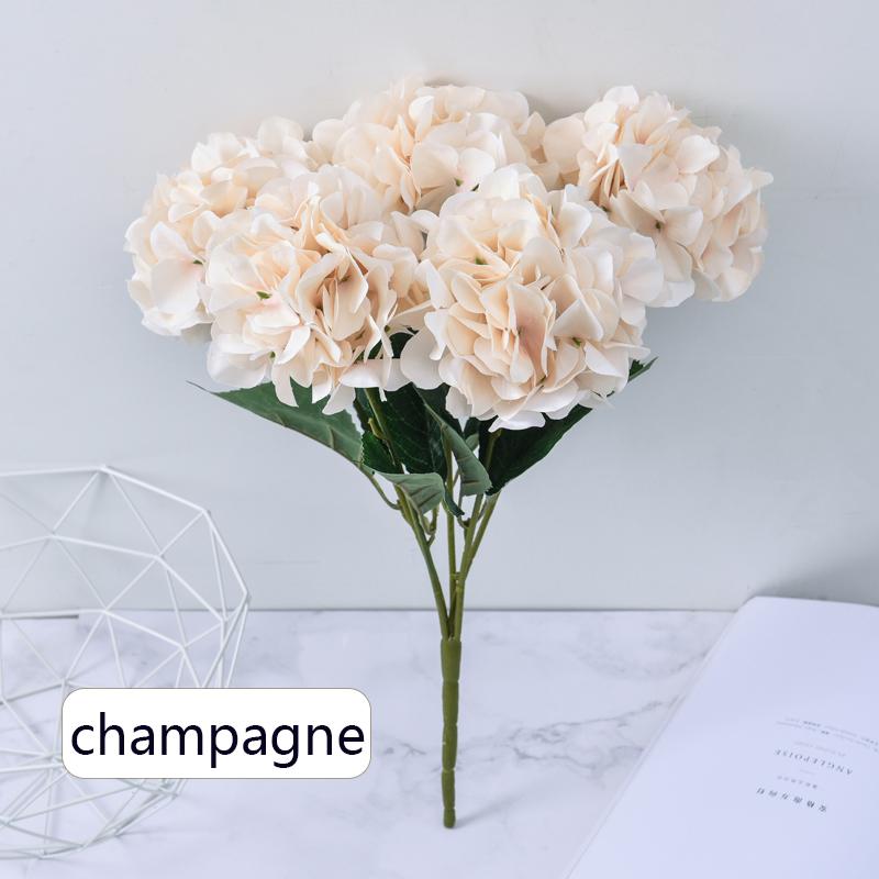 Simulation 5 Heads Hydrangea Silk flowers Home Decoration accessories Artificial flower wall wedding Decoration mariage wreath, Pink
Simulation 5 Heads Hydrangea Silk flowers Home Decoration accessories Artificial flower wall wedding Decoration mariage wreath, Pink