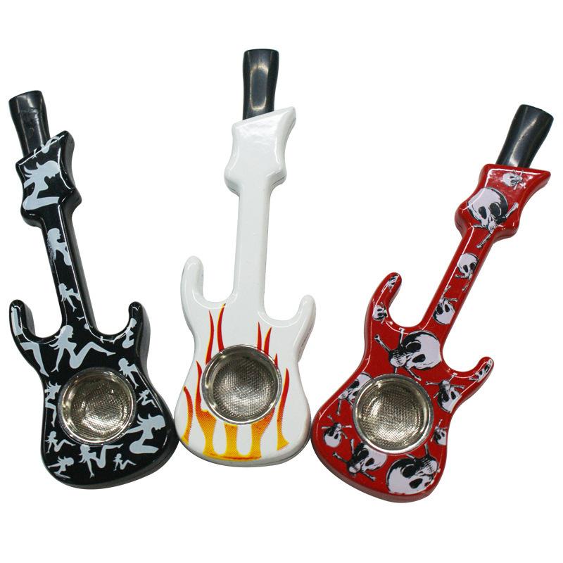2 pcs/set Skull Metal Mini Guitar Smoking Pipe metal Hand Pipe with glass bowl Oil Rigs Glass Bong
2 pcs/set Skull Metal Mini Guitar Smoking Pipe metal Hand Pipe with glass bowl Oil Rigs Glass Bong