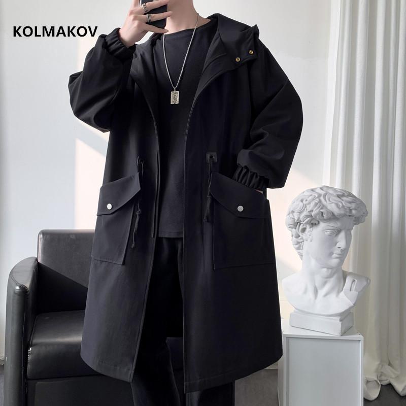 2021 spring Long style coat men's High quality casual trench coat , casual hoooded jackets men,Men's Clothing Windbreakers, Black
2021 spring Long style coat men's High quality casual trench coat , casual hoooded jackets men,Men's Clothing Windbreakers, Black