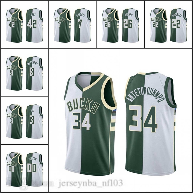 Milwaukee Bucks Men Giannis Antetokounmpo Khris Middleton Kyle Korver Ersan Ilyasova abc women youth Split Basketball Jersey, Black
Milwaukee Bucks Men Giannis Antetokounmpo Khris Middleton Kyle Korver Ersan Ilyasova abc women youth Split Basketball Jersey, Black