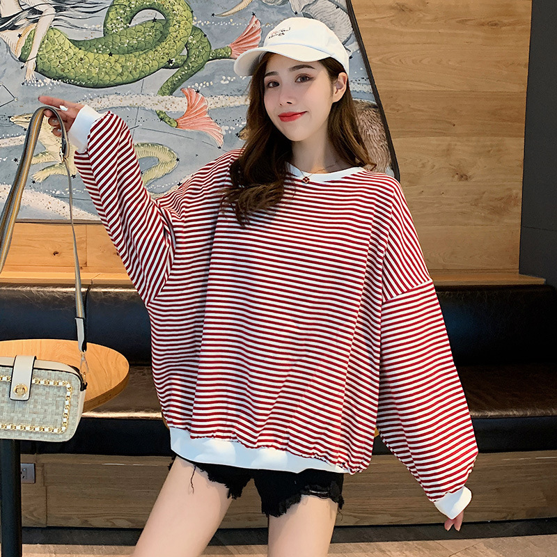 2021 Autumn New All-female Loose Korean-style Neck Pullover Puff Sleeve Striped Female Shirt J4cb, Black.
2021 Autumn New All-female Loose Korean-style Neck Pullover Puff Sleeve Striped Female Shirt J4cb, Black.