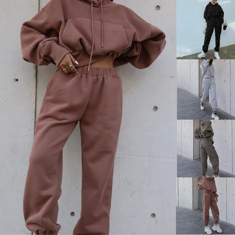 Sweatshirt Women V-Neck Elastic Running Casual Solid Color Long Sleeved Hoodie Trousers Sweatershirt Sports Suit Women' jacket
Sweatshirt Women V-Neck Elastic Running Casual Solid Color Long Sleeved Hoodie Trousers Sweatershirt Sports Suit Women' jacket
