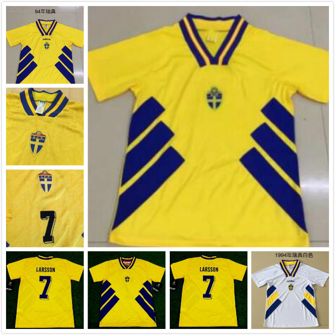 RETRO 1994 Sweden soccer jersey 94 DAHLIN BROLIN LARSSON INGESSON Classic Vintage football shirts calcio hot IBRAHIMOVIC 10 BERG SVENSSON 20, Black
RETRO 1994 Sweden soccer jersey 94 DAHLIN BROLIN LARSSON INGESSON Classic Vintage football shirts calcio hot IBRAHIMOVIC 10 BERG SVENSSON 20, Black
