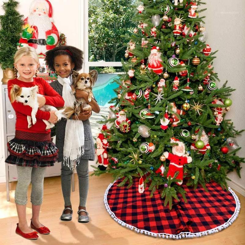 122cm Plaid Christmas Tree Skirt with Tassel Ball Xmas Tree Skirt for Holiday Christmas Decorations1
122cm Plaid Christmas Tree Skirt with Tassel Ball Xmas Tree Skirt for Holiday Christmas Decorations1