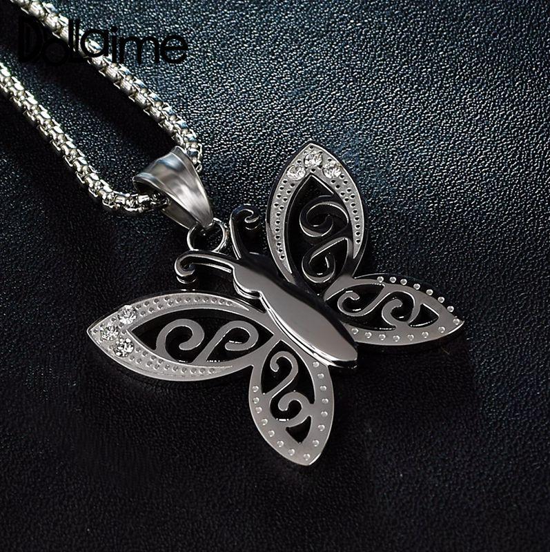 Dolaime Banquet New Style Classic Unisex Stainless Steel Silver Color Hollow butterfly pendant necklace P951
Dolaime Banquet New Style Classic Unisex Stainless Steel Silver Color Hollow butterfly pendant necklace P951