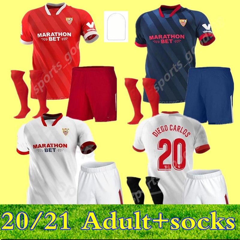 2020 Adult kit FC Sevilla Soccer Seville EVER BANEGA Jersey 16 NAVAS 11 EL HADDADI 22 VAZQUEZ 12 KOUNDE RAKITIC OCAMPOS Football Shirt Kits, 3rd+patch
2020 Adult kit FC Sevilla Soccer Seville EVER BANEGA Jersey 16 NAVAS 11 EL HADDADI 22 VAZQUEZ 12 KOUNDE RAKITIC OCAMPOS Football Shirt Kits, 3rd+patch