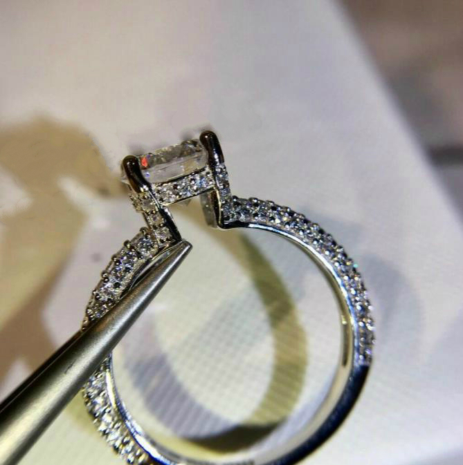 DB wedding engagement sterling sier Wedding dia ring for women jewelry gift Free shipping