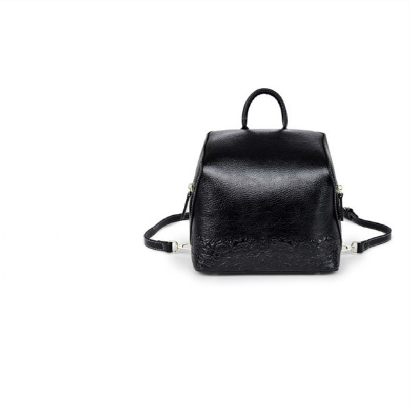 of natural leather solid colored great student knapsack 2020 arrival new school bag with zipper, Black
of natural leather solid colored great student knapsack 2020 arrival new school bag with zipper, Black