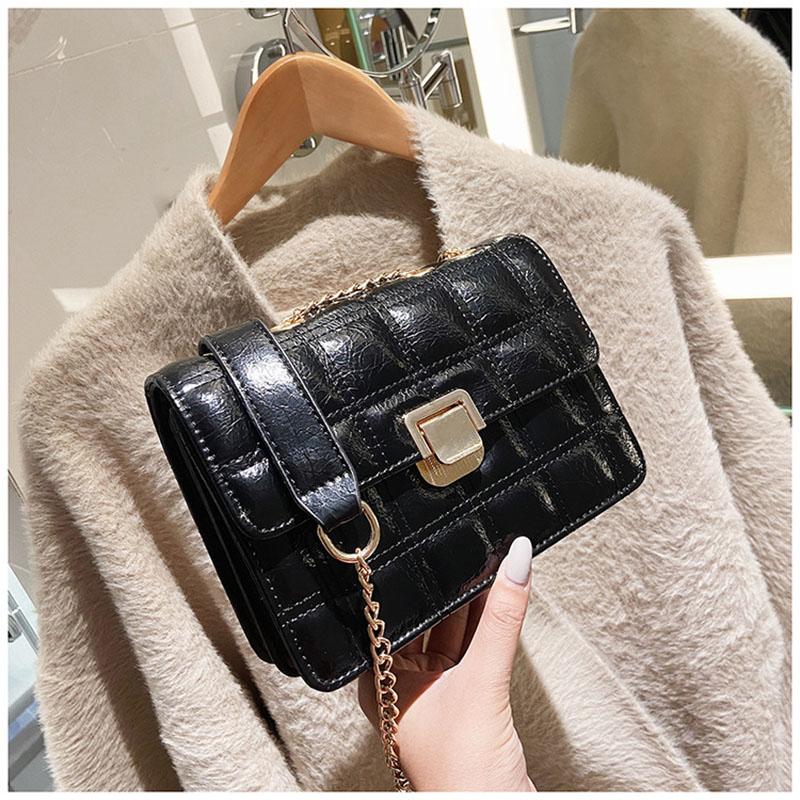 Retro Small Bags Women's Autumn And Winter 2021 new Korean Style Simple Fashion Chain Crossbody Shoulder Small Square Bag 31169, Black
Retro Small Bags Women's Autumn And Winter 2021 new Korean Style Simple Fashion Chain Crossbody Shoulder Small Square Bag 31169, Black