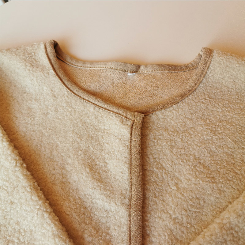 New Fashion Jacket Japanese And Korean Autumn Winter Ladies Loose Wild Lamb Wool Jackets Loose Stitching Simple Women Coats 201126