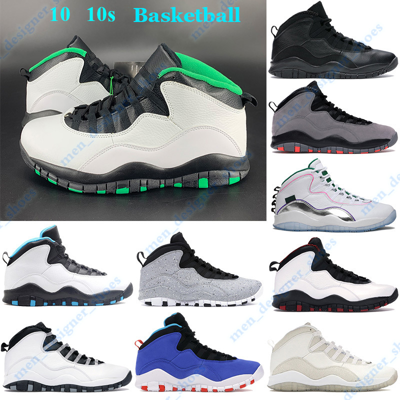 New 10 10s Men Basketball Shoes Seattle Wings Powder Drake OVO black athletic Sneakers Light smoke grey Steel Chicago Trainers with Tag, Og box
New 10 10s Men Basketball Shoes Seattle Wings Powder Drake OVO black athletic Sneakers Light smoke grey Steel Chicago Trainers with Tag, Og box