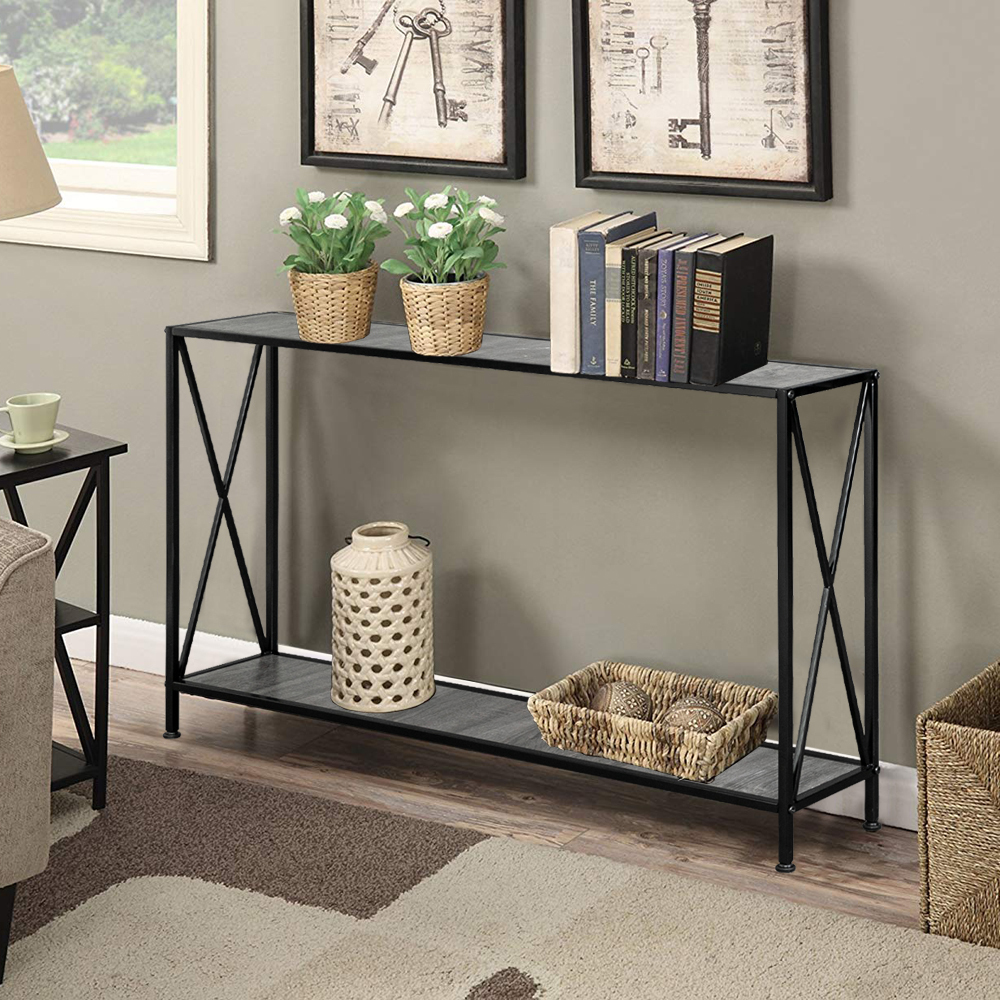 2 Tier Console Table Sofa Side End Table Bookshelf Entryway Living Room Entrance Table Storage Rack
2 Tier Console Table Sofa Side End Table Bookshelf Entryway Living Room Entrance Table Storage Rack