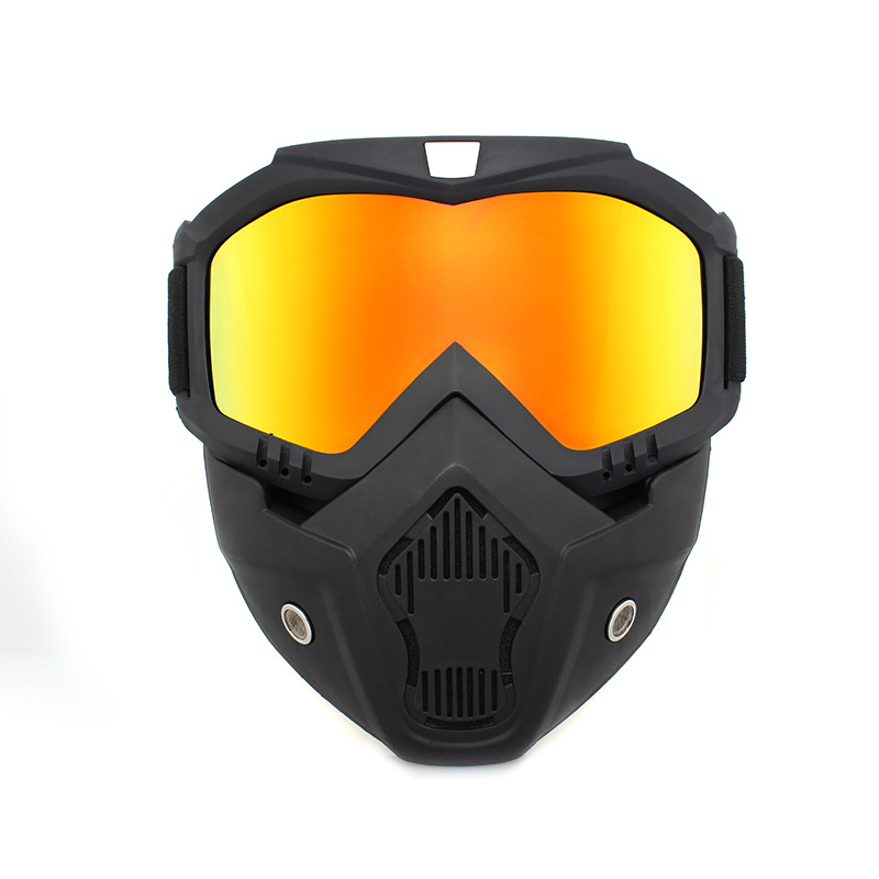2023 Detachable Outdoor Motorcycle Goggles Mask Off-Road Cycling Ski Sport ATV Dirt Bike Racing Glasses Motocross Goggles Windproof Riding Equipment