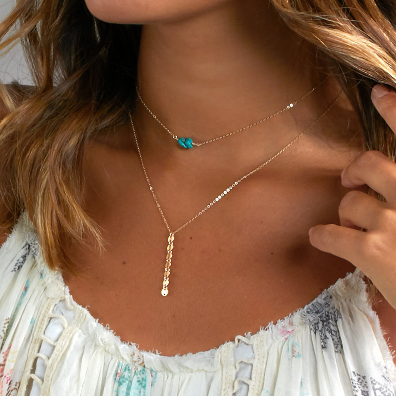 Off 80%Hot selling jewelry personality multi-layer natural turquoise clavicle disc chain female Necklace, Silver
Off 80%Hot selling jewelry personality multi-layer natural turquoise clavicle disc chain female Necklace, Silver