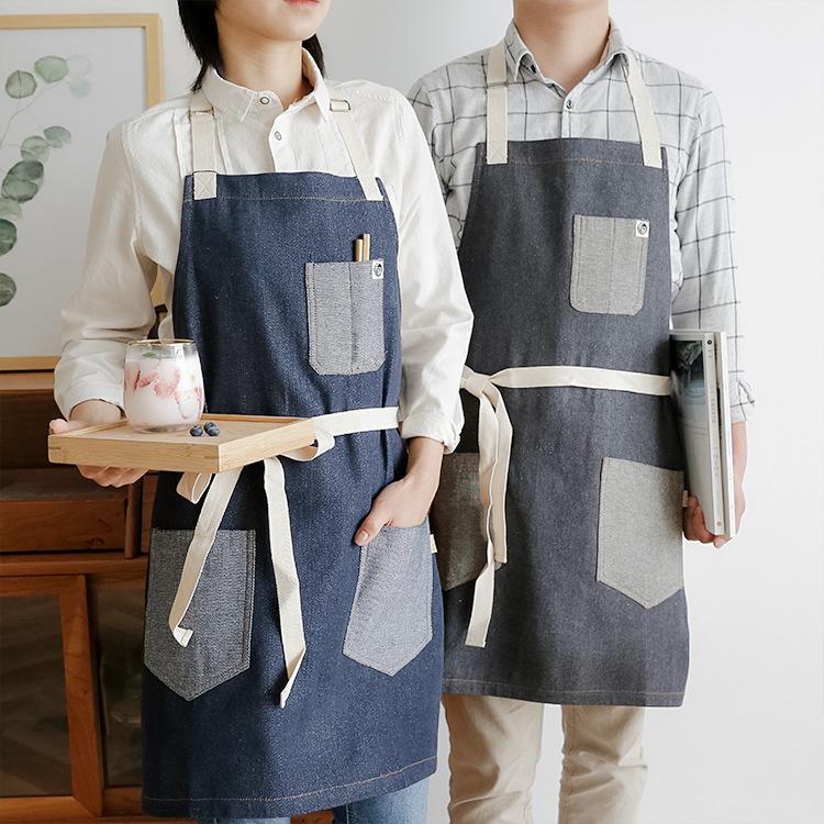 Denim Patchwork Aprons Classic Design Work Apron BBQ Bib Apron For Women Cooking Baking Restaurant Cleaning Tools Pinafore
Denim Patchwork Aprons Classic Design Work Apron BBQ Bib Apron For Women Cooking Baking Restaurant Cleaning Tools Pinafore