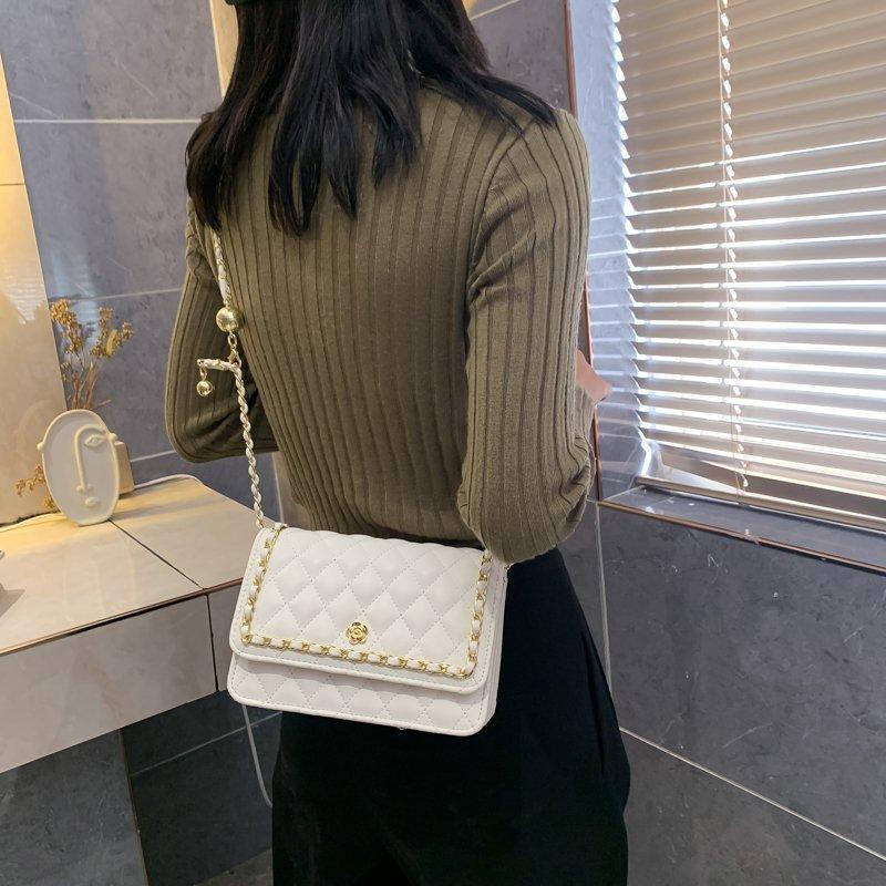 Women's Handbag Four Seasons Solid Color Fashion Leather Messenger Bag Women's Shoulder Messenger Bag Women Travel Chain Handbag, Black
Women's Handbag Four Seasons Solid Color Fashion Leather Messenger Bag Women's Shoulder Messenger Bag Women Travel Chain Handbag, Black