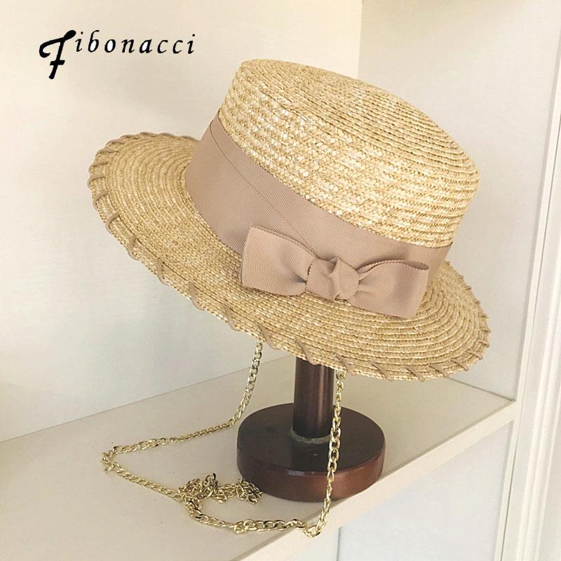 Wide Brim Hats Fibonacci Sun Women Retro Straw Hat European Punk Chain Novelty Flat Top Ribbon Beach Cap Street Fashion Wild Trend
Wide Brim Hats Fibonacci Sun Women Retro Straw Hat European Punk Chain Novelty Flat Top Ribbon Beach Cap Street Fashion Wild Trend