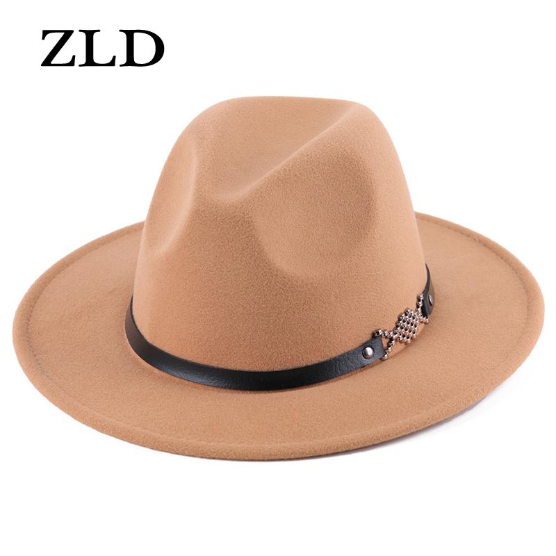 ZLD Fashion classice women Fedoras hat Winter hats big brim hat men ladies vintage Jazz cap Popular caps for formal parties, 18
ZLD Fashion classice women Fedoras hat Winter hats big brim hat men ladies vintage Jazz cap Popular caps for formal parties, 18