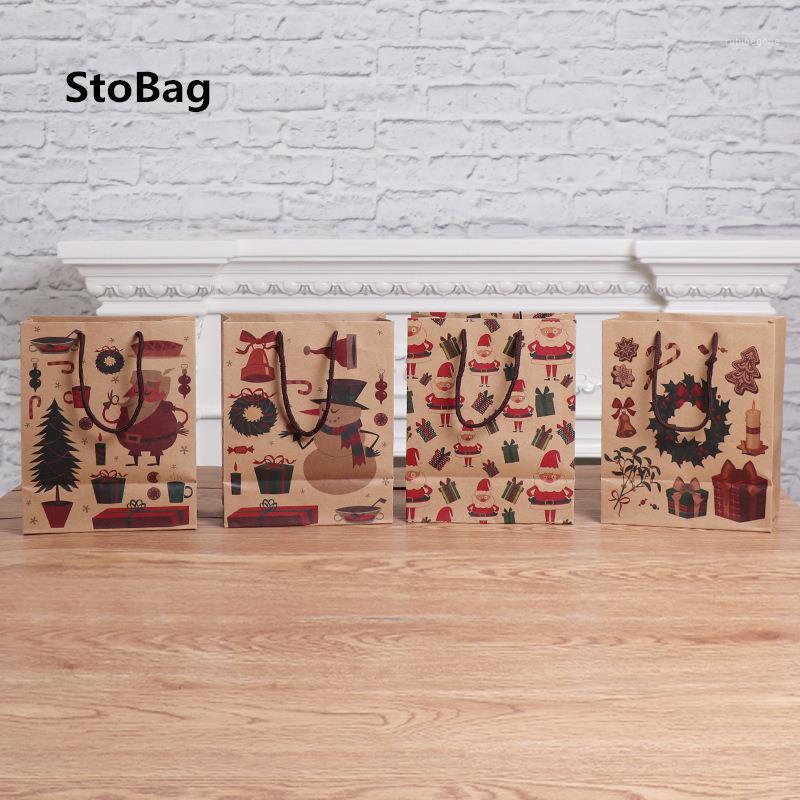 StoBag 10pcs Kraft Handle Paper Bags Handmade Candy Chocolate Biscuit Package Christmas Event & Party Tote Bag New Year Gift1 
StoBag 10pcs Kraft Handle Paper Bags Handmade Candy Chocolate Biscuit Package Christmas Event & Party Tote Bag New Year Gift1