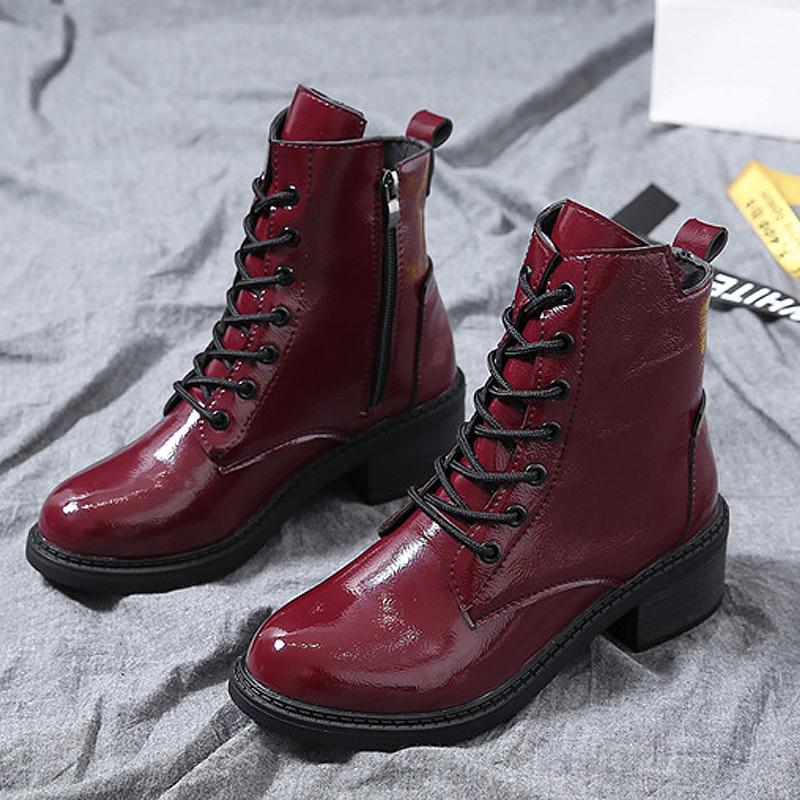 ankle boots for women wine red platform high heels fashion High top Lace-up boots Ladies casual shoes quality
ankle boots for women wine red platform high heels fashion High top Lace-up boots Ladies casual shoes quality