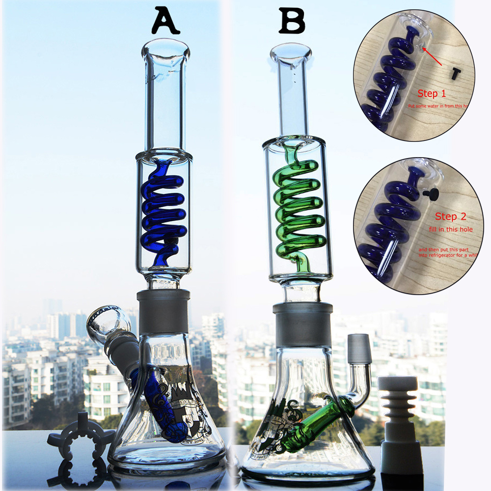 12.2 inchs Tall Bong Freezable Coil Smoking Pipes Recycler Oil Rigs Glass Water Bongs Dab Chicha With 14mm Banger
12.2 inchs Tall Bong Freezable Coil Smoking Pipes Recycler Oil Rigs Glass Water Bongs Dab Chicha With 14mm Banger