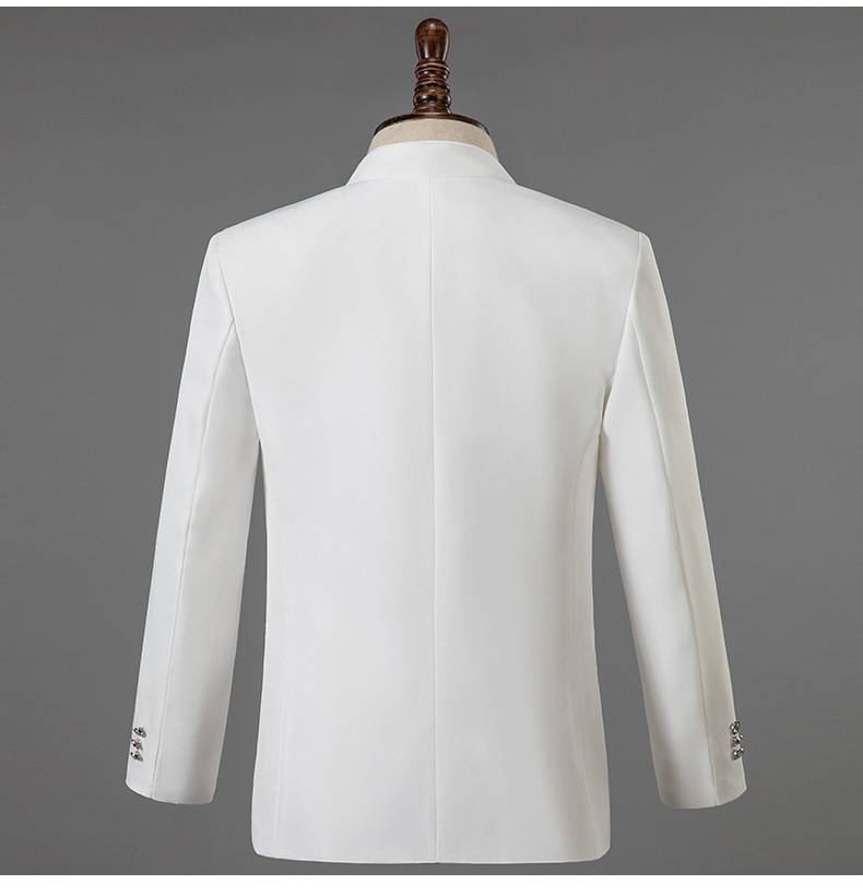 White Wedding Groom Dress Suit Men Costume Homme Mariage Stylish Diamond Embroidery Slim Fit Tuxedo Mens Suits With Pants 201106