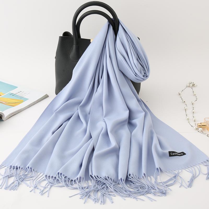2020 Winter Scarf Solid Thick Women Cashmere Scarves Neck Head Warm Hijabs Lady Shawls and Wraps Bandana Tassel Femme, Blue;gray
2020 Winter Scarf Solid Thick Women Cashmere Scarves Neck Head Warm Hijabs Lady Shawls and Wraps Bandana Tassel Femme, Blue;gray