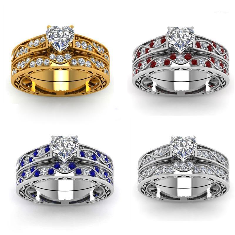 Trendy Crystal Engagement Rings Set For Women Female Wedding Jewelry Elegant Heart-shape White Zircon Rings Wedding Band Gift1
Trendy Crystal Engagement Rings Set For Women Female Wedding Jewelry Elegant Heart-shape White Zircon Rings Wedding Band Gift1