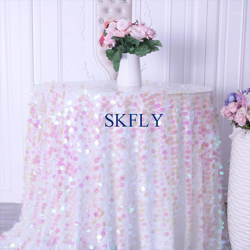 CL074A wedding nice 2021 custom made popular rainbow fancy iridescence large sequin cake table cloth1
CL074A wedding nice 2021 custom made popular rainbow fancy iridescence large sequin cake table cloth1