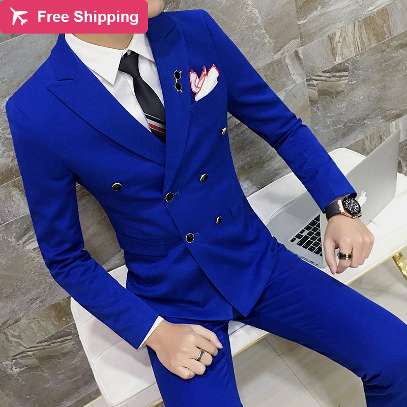 2020 Blue Double Royal Breasted Plus Size 3xl 4xl 6 Solid Gray Color Groom's Suit Homme Bleu 1tiv, Red
2020 Blue Double Royal Breasted Plus Size 3xl 4xl 6 Solid Gray Color Groom's Suit Homme Bleu 1tiv, Red