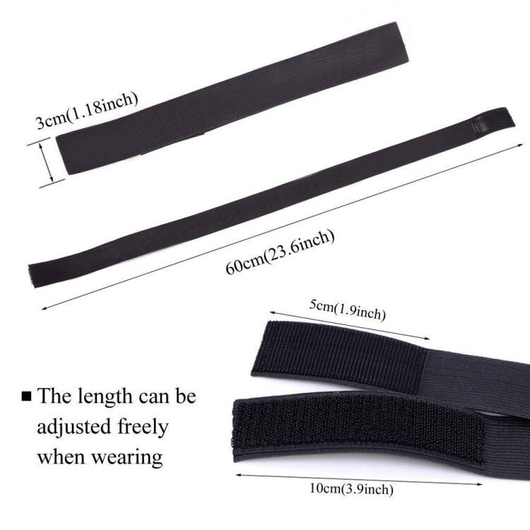 Custom Logo Wig Elastic Band With Magic Tape Headband Edge Laying Scarf Wraps For Fixed Lace Wigs