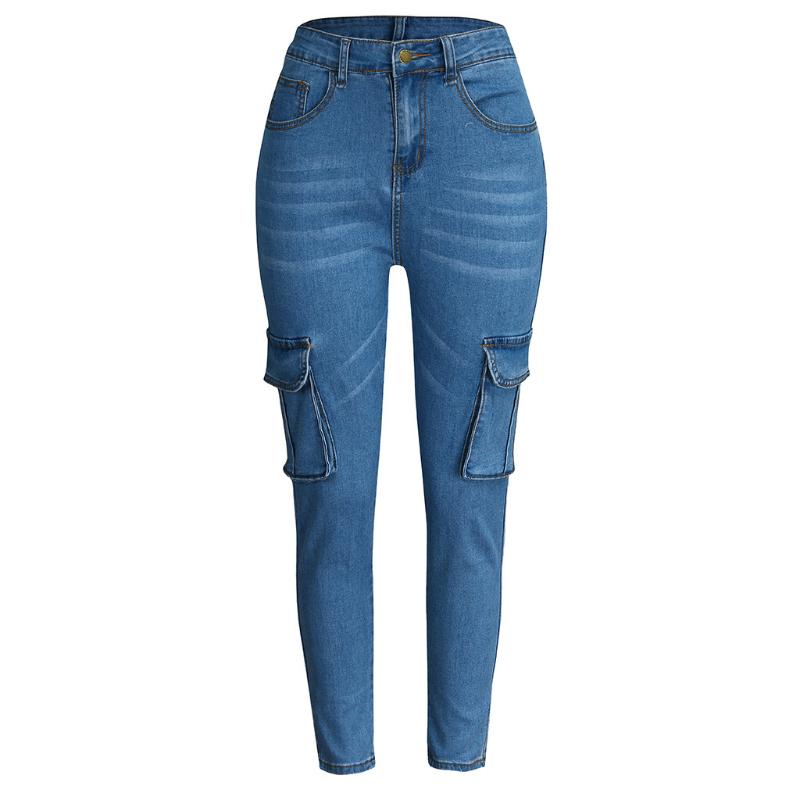 Women Hight Waisted Plus Size Long Pants Pocket Denim Jeans Stretch Length Jeans, Blue
Women Hight Waisted Plus Size Long Pants Pocket Denim Jeans Stretch Length Jeans, Blue