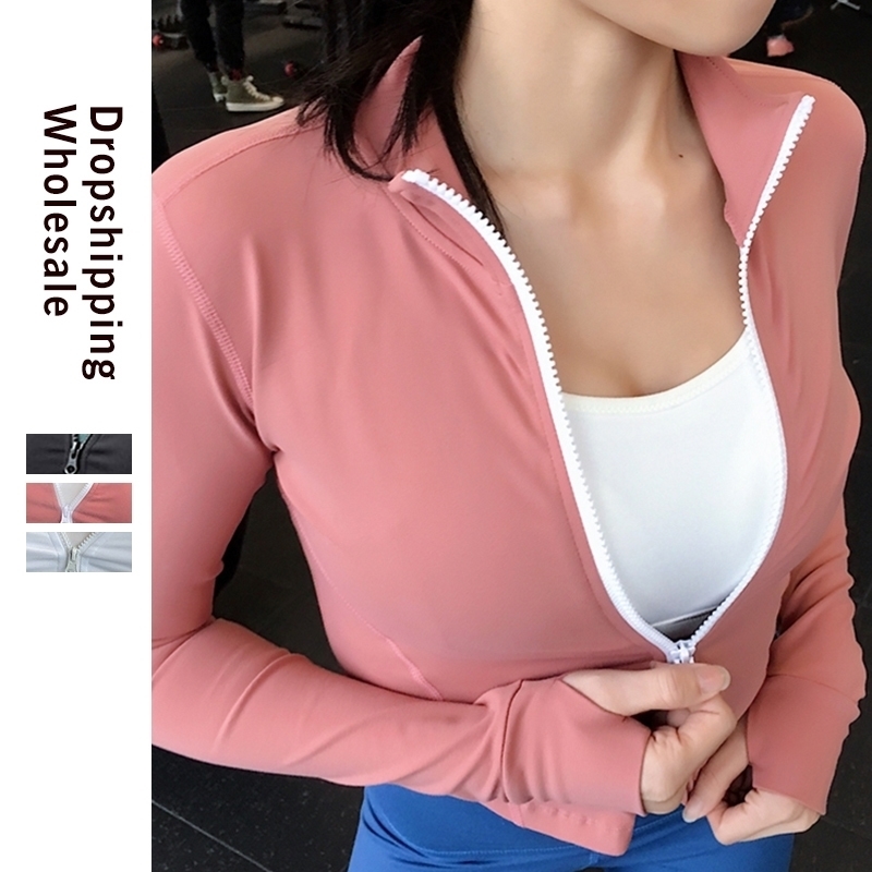 Women's Slim Zipper Sports Gym Running Long Sleeve Crop Tops Fitness Training Sports wear Top Outdoor Workout Clothing Y200824, Yd601-black
Women's Slim Zipper Sports Gym Running Long Sleeve Crop Tops Fitness Training Sports wear Top Outdoor Workout Clothing Y200824, Yd601-black