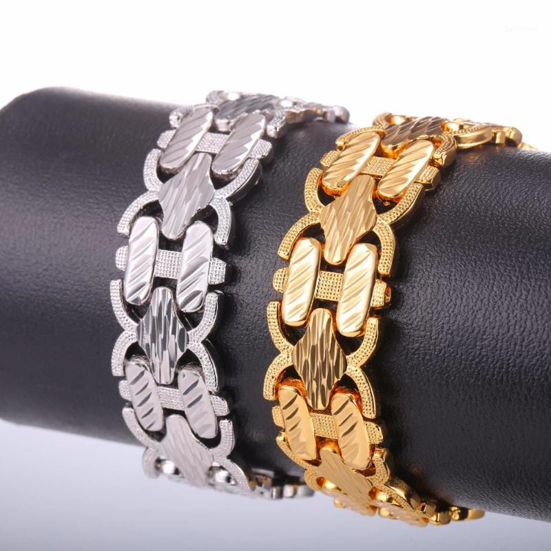 Collare New Classic Men Bracelet Gold/Silver Color Bangle Bracelet Men Jewelry Wholesale Valentine's Day Gift For H1051
Collare New Classic Men Bracelet Gold/Silver Color Bangle Bracelet Men Jewelry Wholesale Valentine's Day Gift For H1051